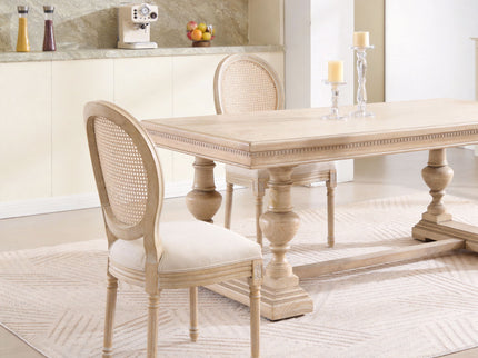 French Country Dining Chairs & Round Back (Set of 2)