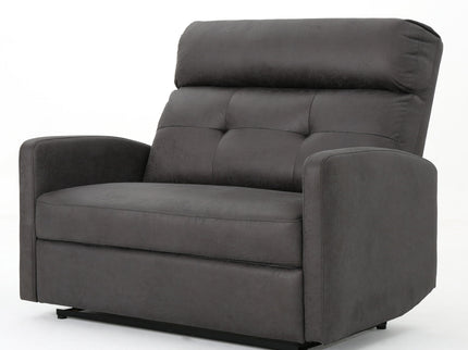Alma - Contemporary Upholstered Loveseat Recliner - Slate