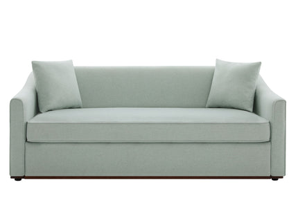 3 Seater Sofa With Wrap Around Armrests And Throw Pillows