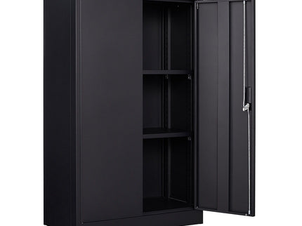 Metal Storage Cabinet With Locking Doors And Adjustable Shelf, Folding Filing Storage Cabinet, Folding Storage Locker Cabinet For Home Office, School, Garage
