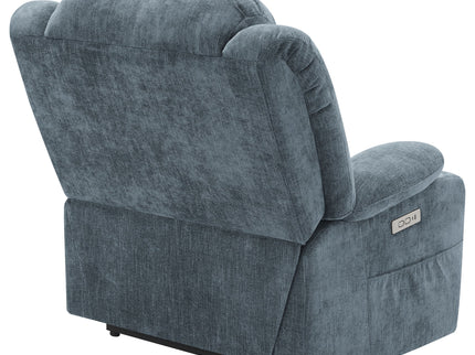Beca - Upholstered Power Lift Recliner With Cupholders And USB Charging