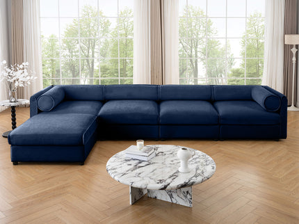 Contemporary Elegant Sofa With Storage And Ottoman