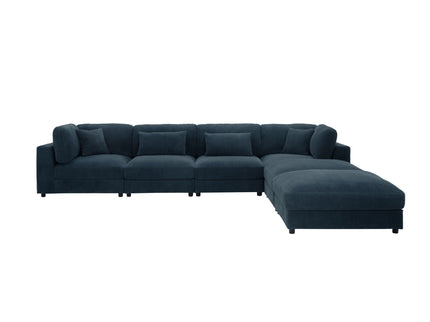 Upholstered Modular Sectional & Custom Configuration And Toss Pillows