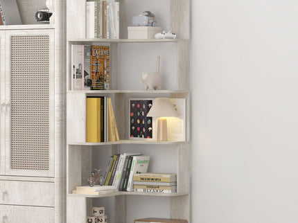 L-Shaped Corner Bookshelf