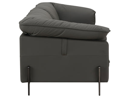 Tadi - Top Grain Leather Sofa - Black