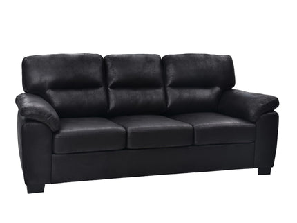 3 Seater Sofa With Padded Armrests And Triangular Leg