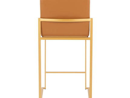 Fuji - Contemporary High Back Barstool (Set of 2)