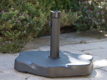 Umbrella Base With Hexagonal Shape - Black