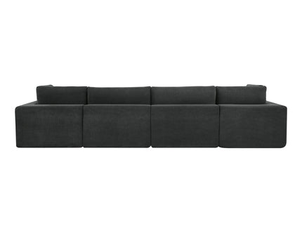 Custom Configuration Modular Sectional With Toss Pillows