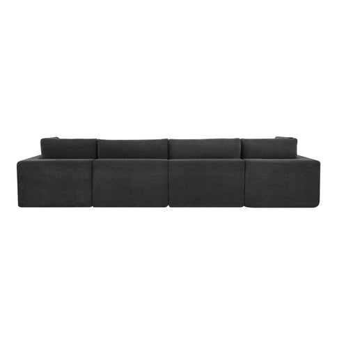 Custom Configuration Modular Sectional With Toss Pillows