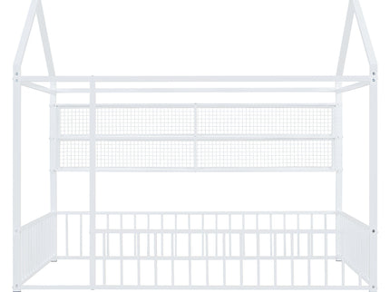 House Frame With Fence And Shelves