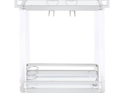 Kempton - 2 Tier Bar Cart - Chrome