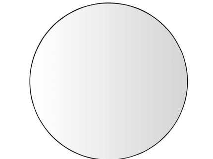 Wall Circular Framed Vanity Mirror For Bathroom, Living Room Decor - Black