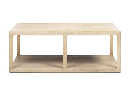 Ellis - Open Frame Coffee Table With Lower Shelf - Natural