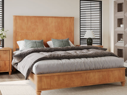 Platform Bed Frame & Tall Headboard