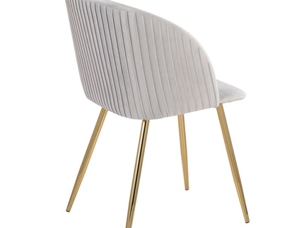 Fran - Pleated Waves Contemporary Chair (Set of 2)