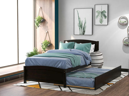 Platform Bed & Headboard, Footboard And Wood Slat Support