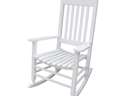 Classic Wooden Porch Rocker Chair Populus Wood Comfortable Design