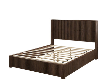 Platform Bed Frame With Headboard, Floor Standing Design