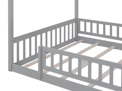 Bed House Bed Frame With Fence