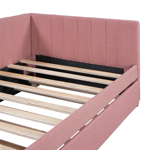 Upholstered Daybed, Sofa Bed Frame, No Box Spring Needed