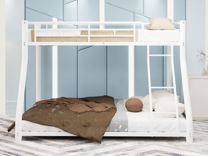 Twin Over Full Bunk Bed - White