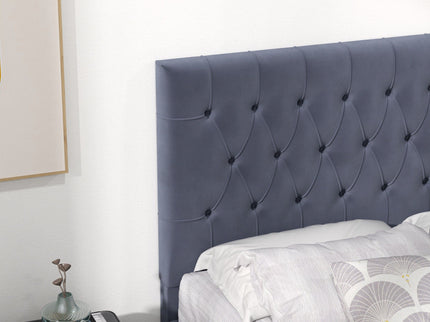 Donald - Mid-Century Modern Upholstered Platform Bed
