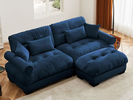 Super Comfort Oversized Modular Sectional Sofa With Movable Ottoman