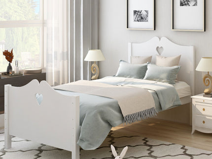 Platform Bed With Slat Support And Headboard And Footboard
