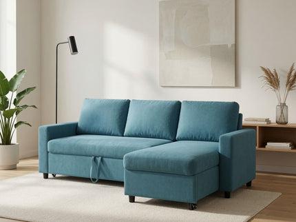 L - Shaped Convertible Sofa Bed With Storage Chaise