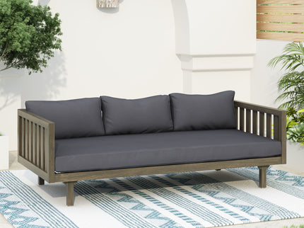 Claremont - 3 Seater Daybed Teak Acacia Wood Water Resistant Cushions