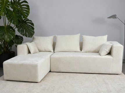 Modular Corner Sofa With Soft Fabric