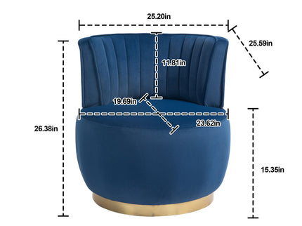 360 Degree Swivel Cuddle Barrel Accent Sofa Chair
