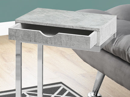 Accent Table, C - Shaped Contemporary Elegant Desig