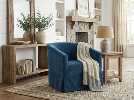 Elm - Skirted Swivel Chair