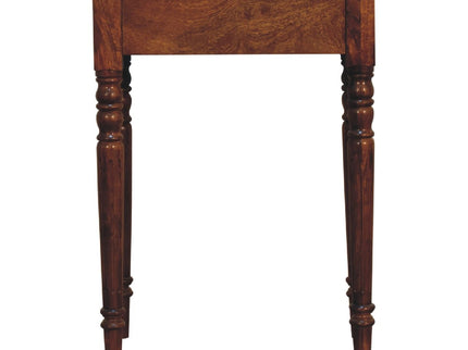 Turned Leg Writing Desk - Chestnut
