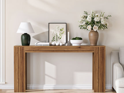 Farmhouse Style Extra Long Walnut Console Table