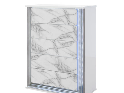 Moon - Chest With LED - White Marble