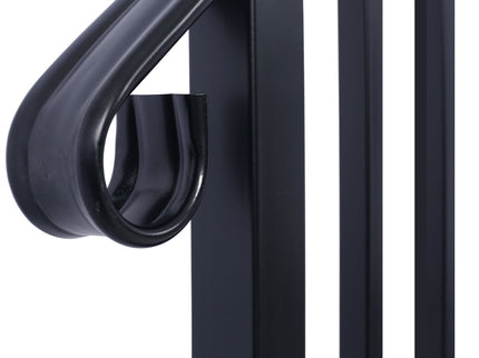 Handrails For Outdoor Steps, Fit 2 Or 3 Steps Outdoor Stair Railing, Wrought Iron Handrail, Flexible Porch Railing, Transitional Handrails For Concrete Steps Or Wooden Stairs