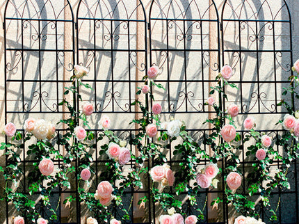 Metal Garden Rustproof Trellis For Climbing Plants Outdoor Flower Support