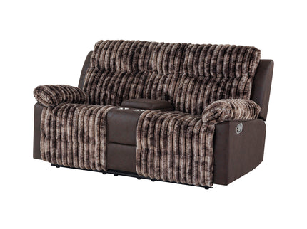 Bruni - Console Reclining Loveseat With Manual Recline