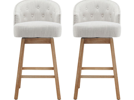 360 Degree Rotation Swivel Counter Stools (Set of 2)