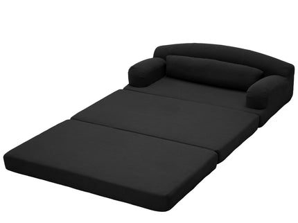2 Seater Sofa Bed, Compact Foldable Floor Couch