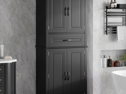 Bathroom Storage Cabinet With Multifunctional Storage Space, Drawer With Slide Rails, Adjustable Shelf