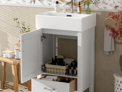 Bathroom Vanity With Sink, Frame And Drawer