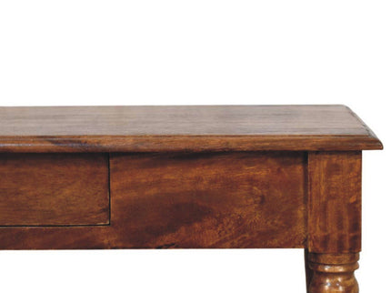 Turned Legs Drawer Table