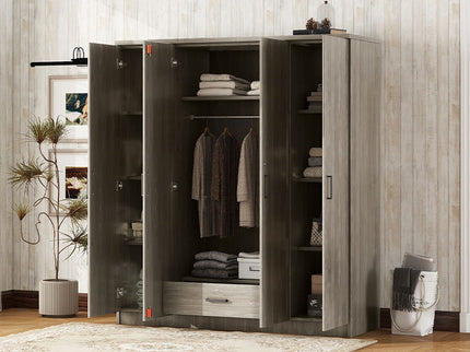 4 Door Wardrobe With 1 Drawer