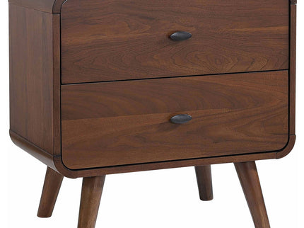 2 Drawer Nightstand - Walnut