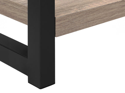 Accent Side Table, Narrow, Small, 2 Tier, Contemporary And Modern