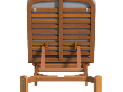 Outdoor Chaise Lounge With Adjustable Backrest